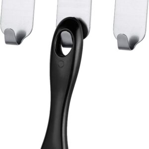 Stainless Steel Wall Hanger Adehesive Multiuse Set of 3 Hooks