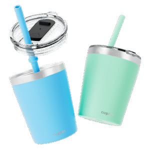 8oz & 12oz Kids Cups - 12 oz (Set of 2), Green / Blue