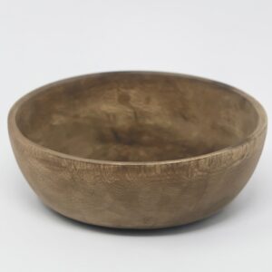 Hand Carved 6" Elube Bowl - Medium Brown