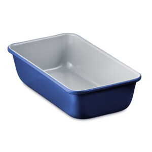 Premium Loaf Pan - Aluminized Steel, Ceramic Non-Stick Coating, PFOA PFAS Free, Even Heat, Non-Toxic, 9x4.7x2.3", Stylish Colors, Healthy Baking, Ideal Size, Durable BakeWare - Blue