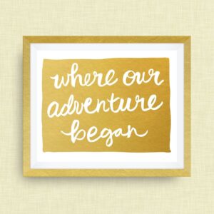 Colorado Art Print - Where Our Adventure Began (TM) - 8x10 foil